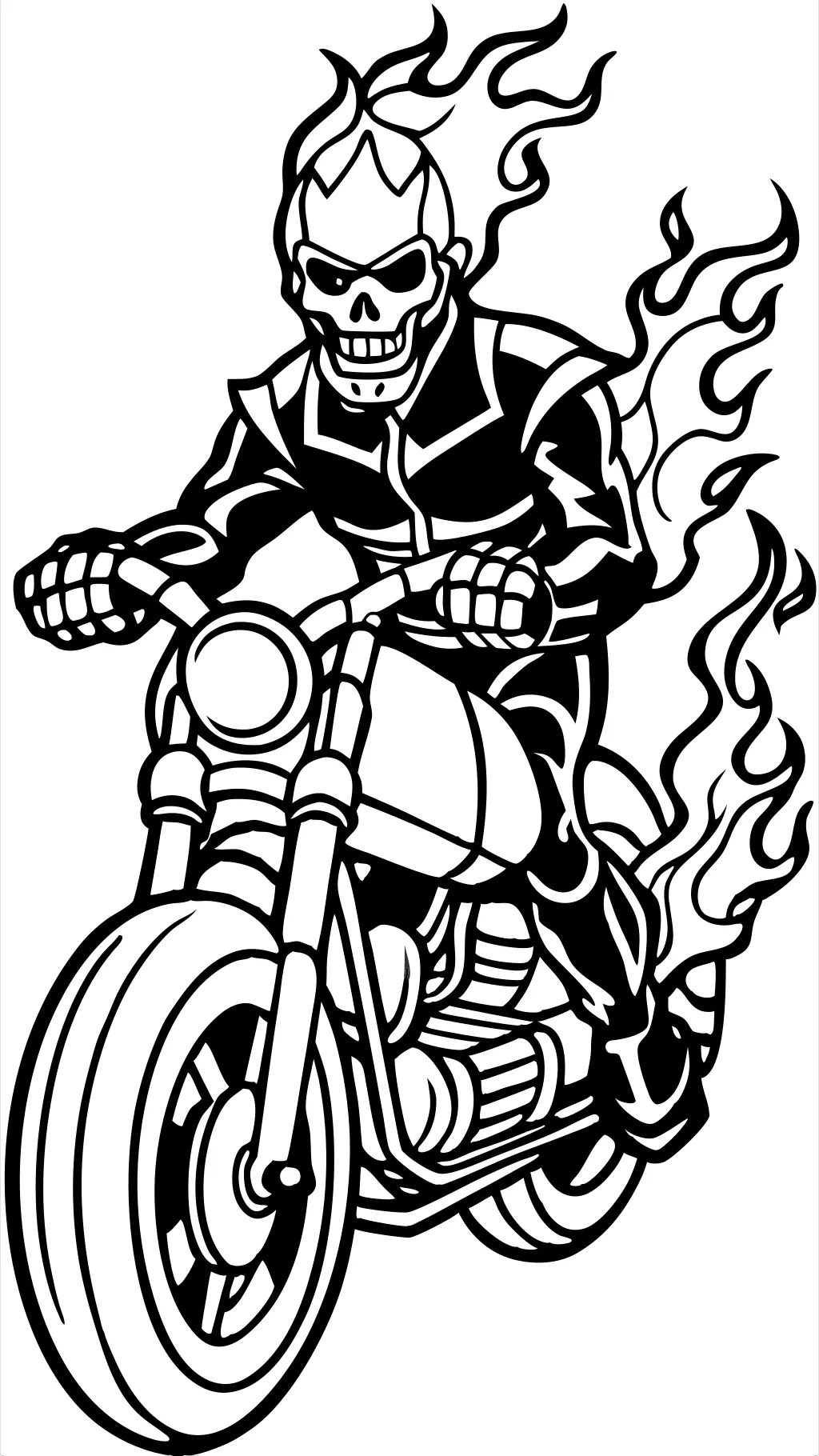 Páginas para colorear de Ghost Rider